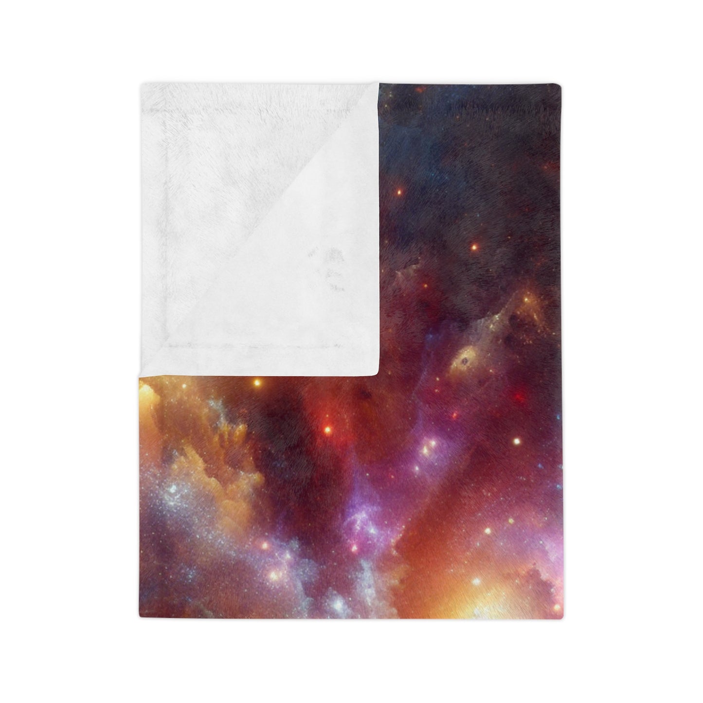 Cosmic Dreams Velveteen Blanket | Soft Microfiber Blanket, Galaxy Print Throw, Space Decor, Gift for Astronomy Lovers, Cozy Home Accessory