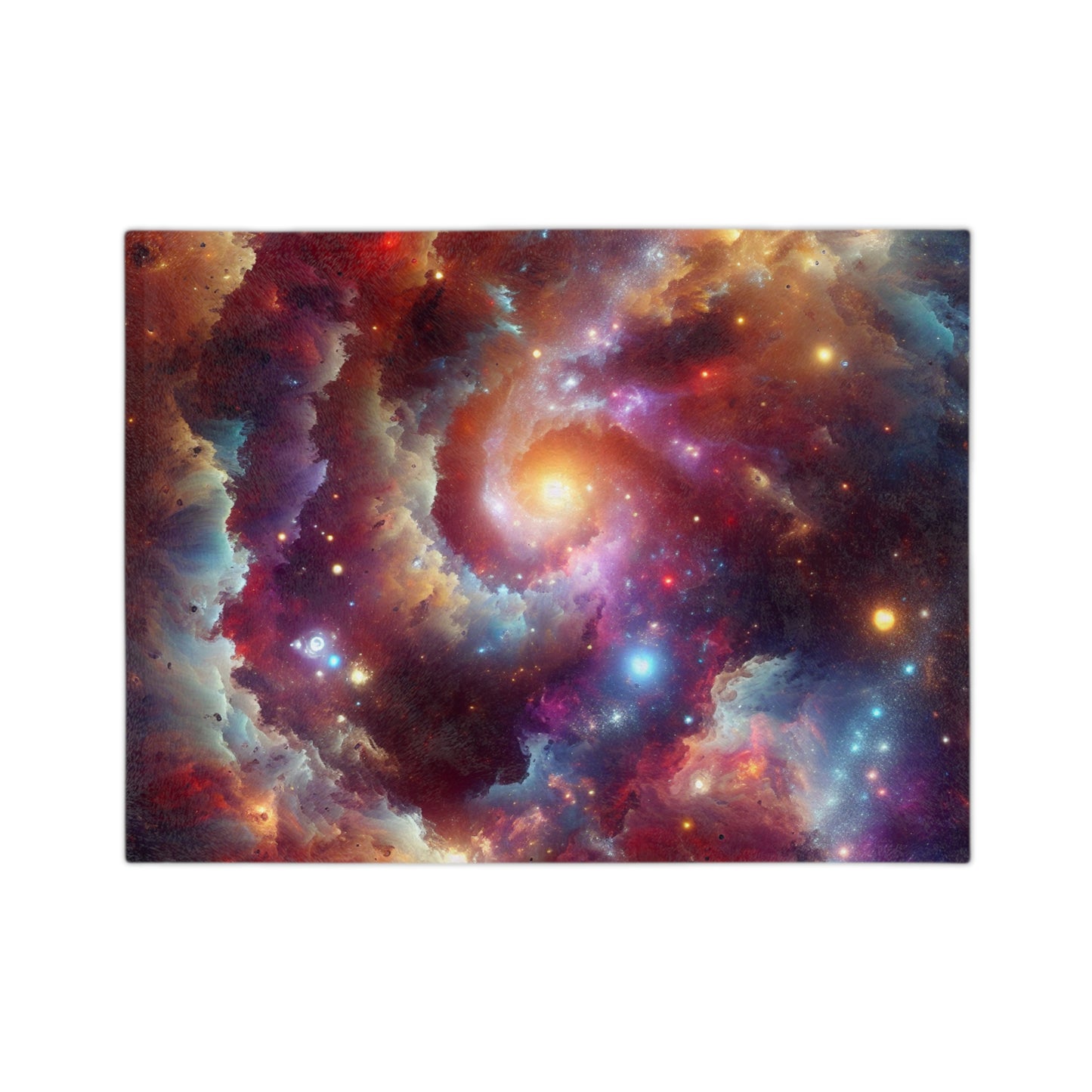 Cosmic Dreams Velveteen Blanket | Soft Microfiber Blanket, Galaxy Print Throw, Space Decor, Gift for Astronomy Lovers, Cozy Home Accessory