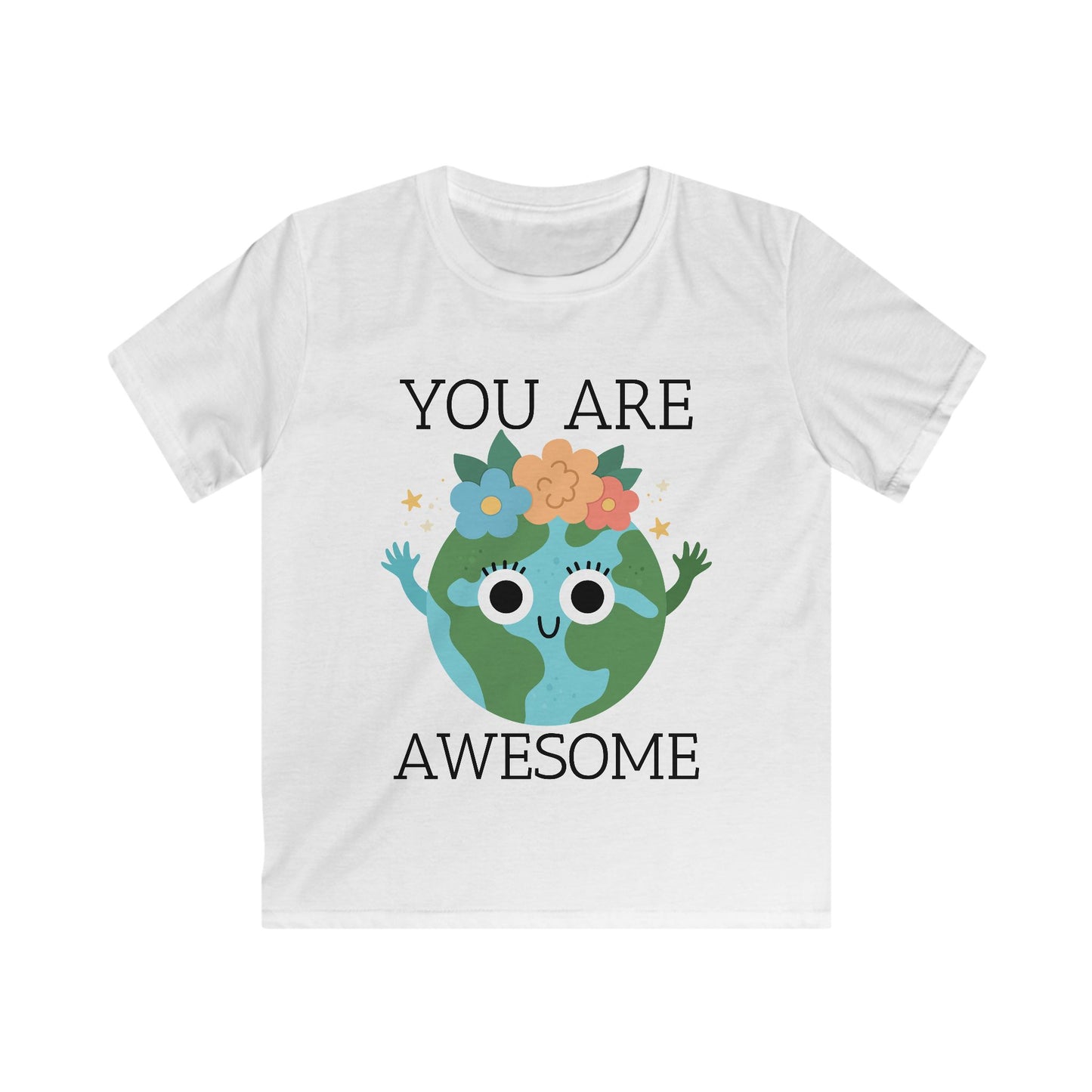 Kids Earth Day Tee - You Are Awesome, Eco-Friendly Kids Shirt, Positive Affirmation T-Shirt, Nature Lover Gift, Birthday Gift