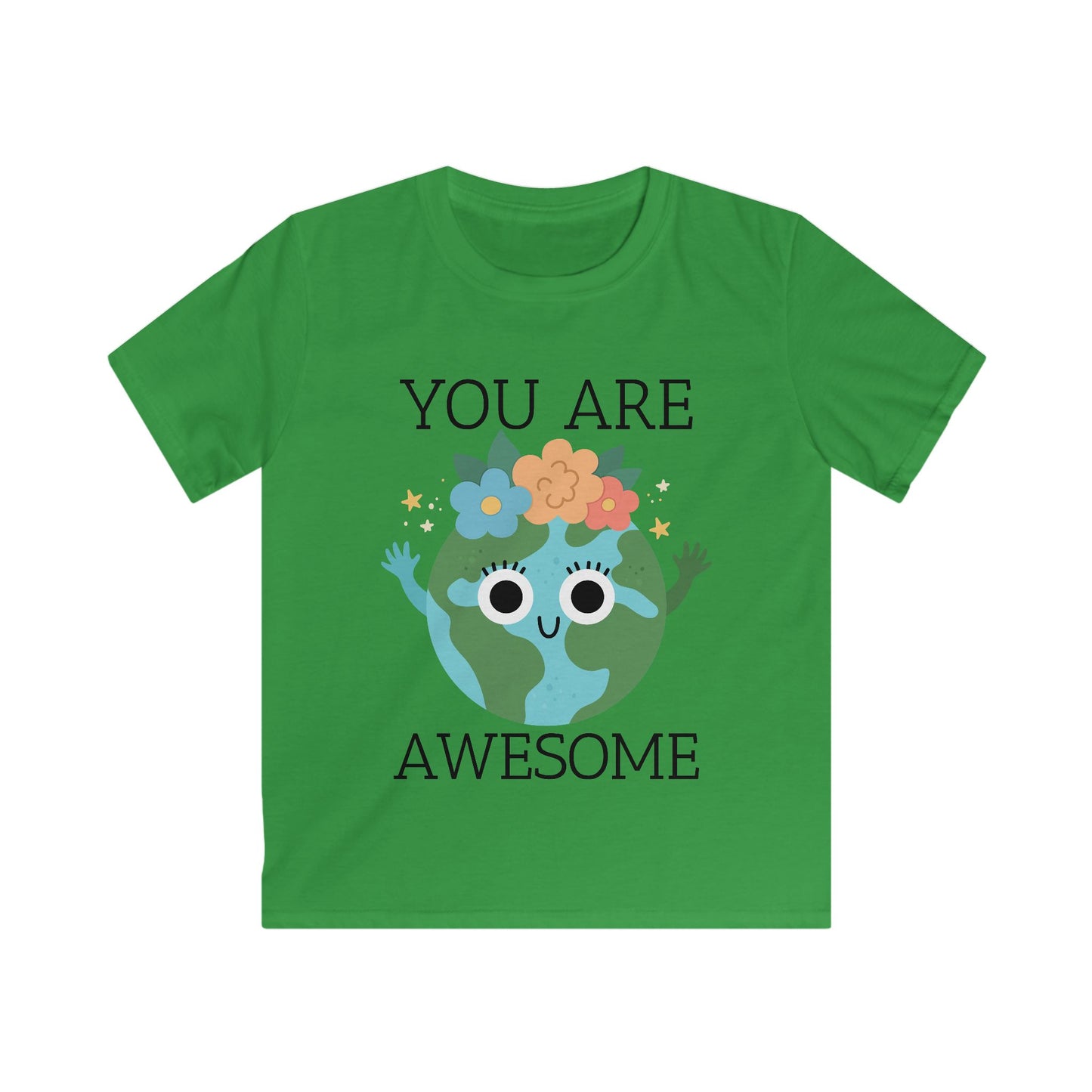 Kids Earth Day Tee - You Are Awesome, Eco-Friendly Kids Shirt, Positive Affirmation T-Shirt, Nature Lover Gift, Birthday Gift