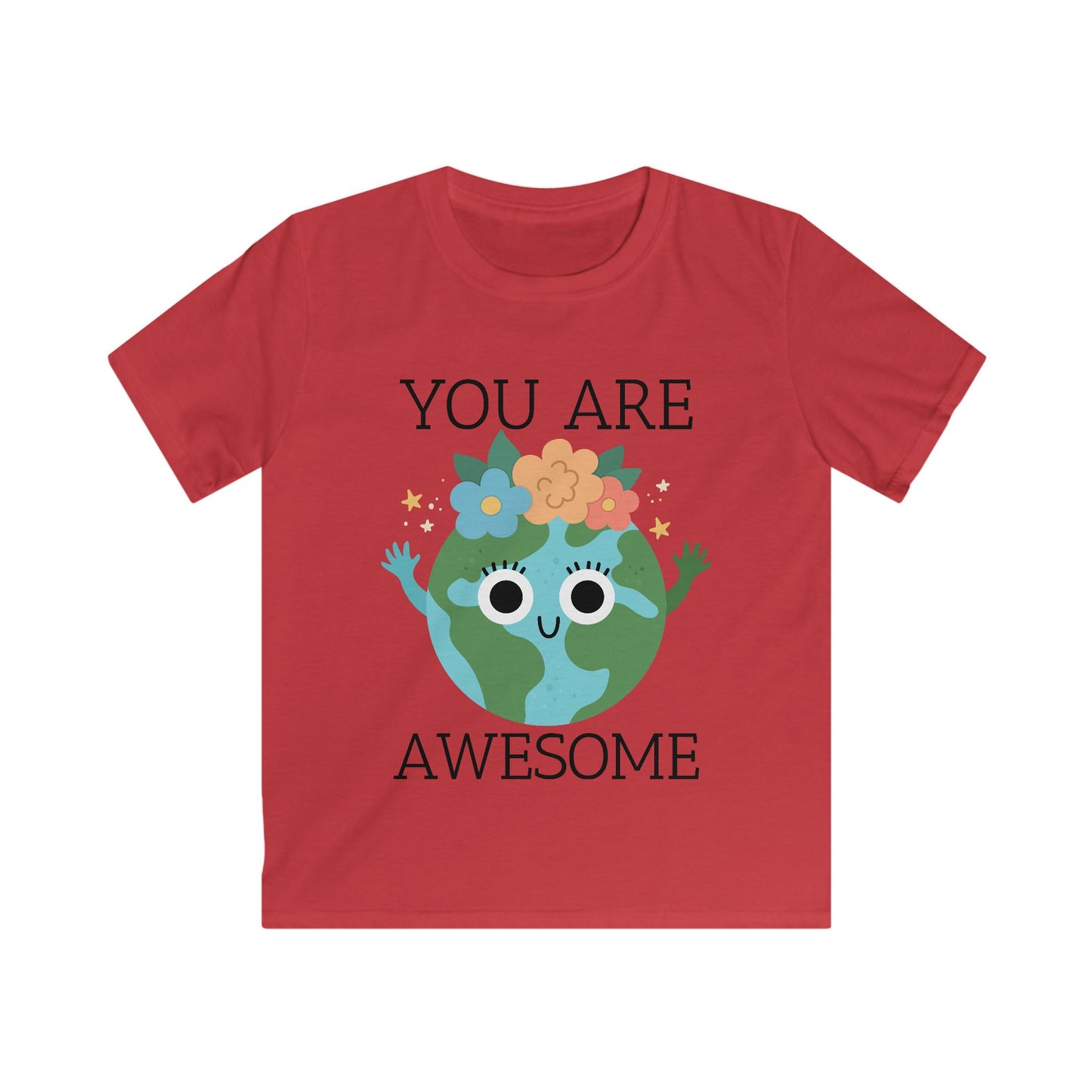 Kids Earth Day Tee - You Are Awesome, Eco-Friendly Kids Shirt, Positive Affirmation T-Shirt, Nature Lover Gift, Birthday Gift